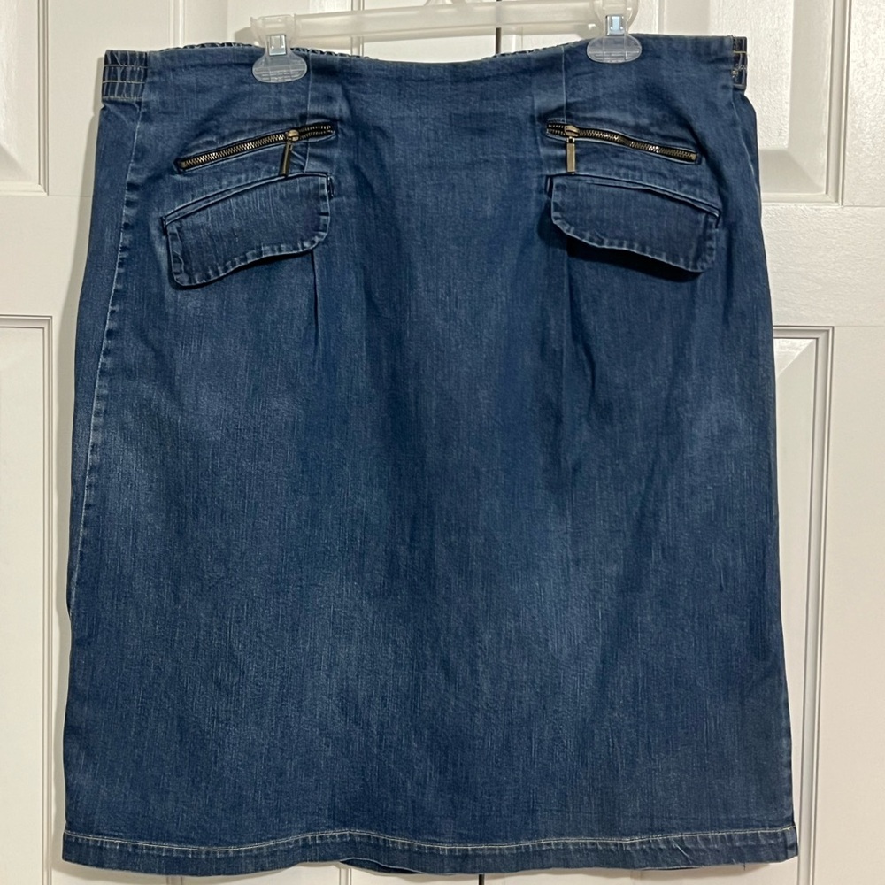St. John's Bay Blue Denim Pencil Skirt XL